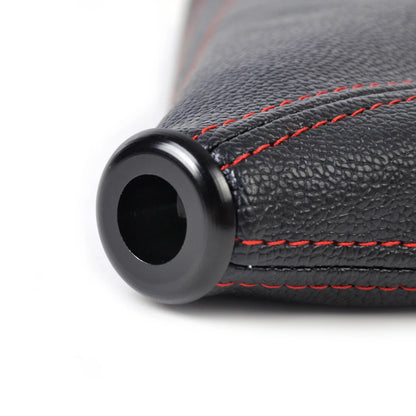 Black PVC Leather Manual Auto Gear Shifter Boot Cover for Universal Cars