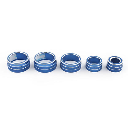 Blue Audio Button Switch Knob Cover Trim for Toyota Camry (2018)
