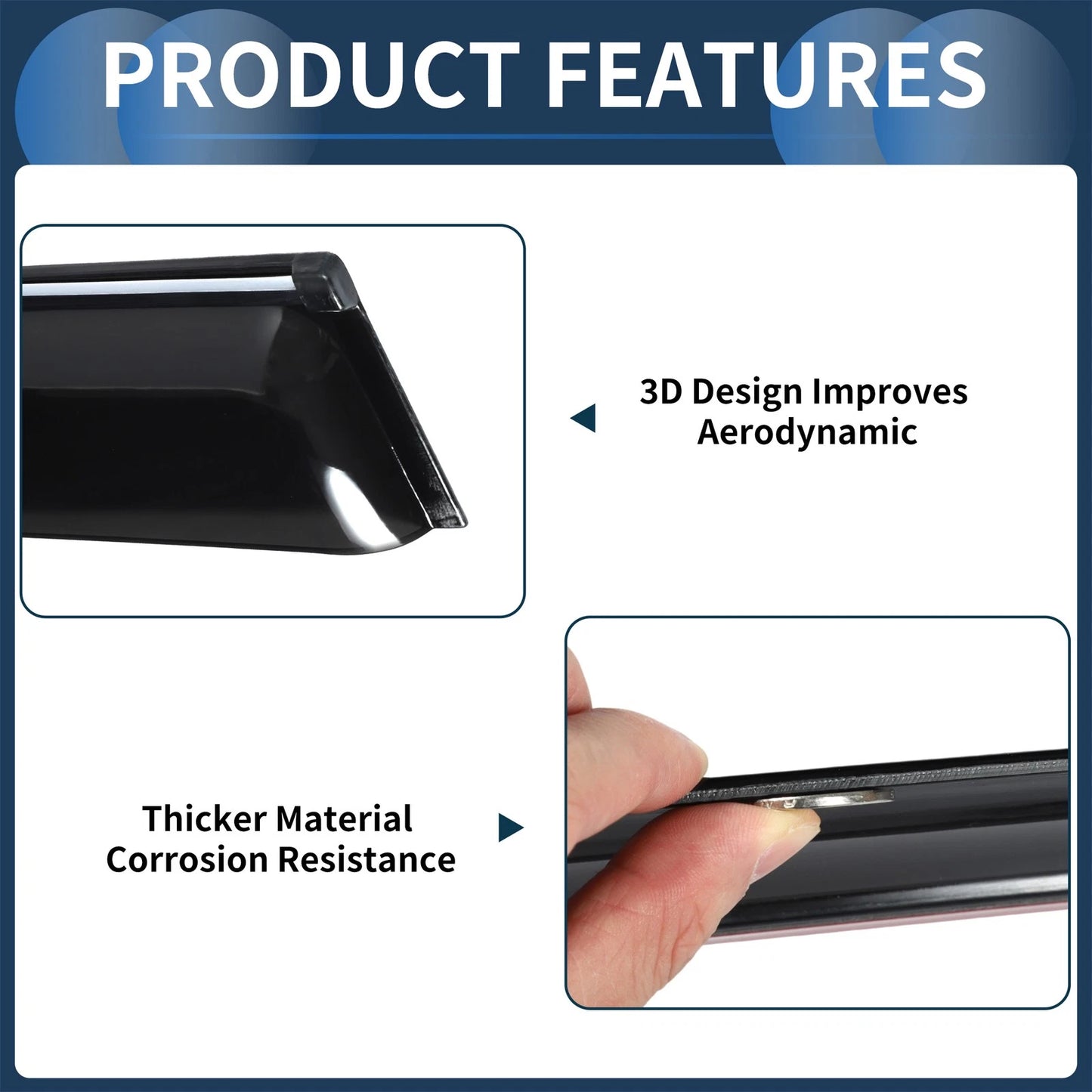 Window Deflectors 1 Set for Toyota RAV4 (2006)