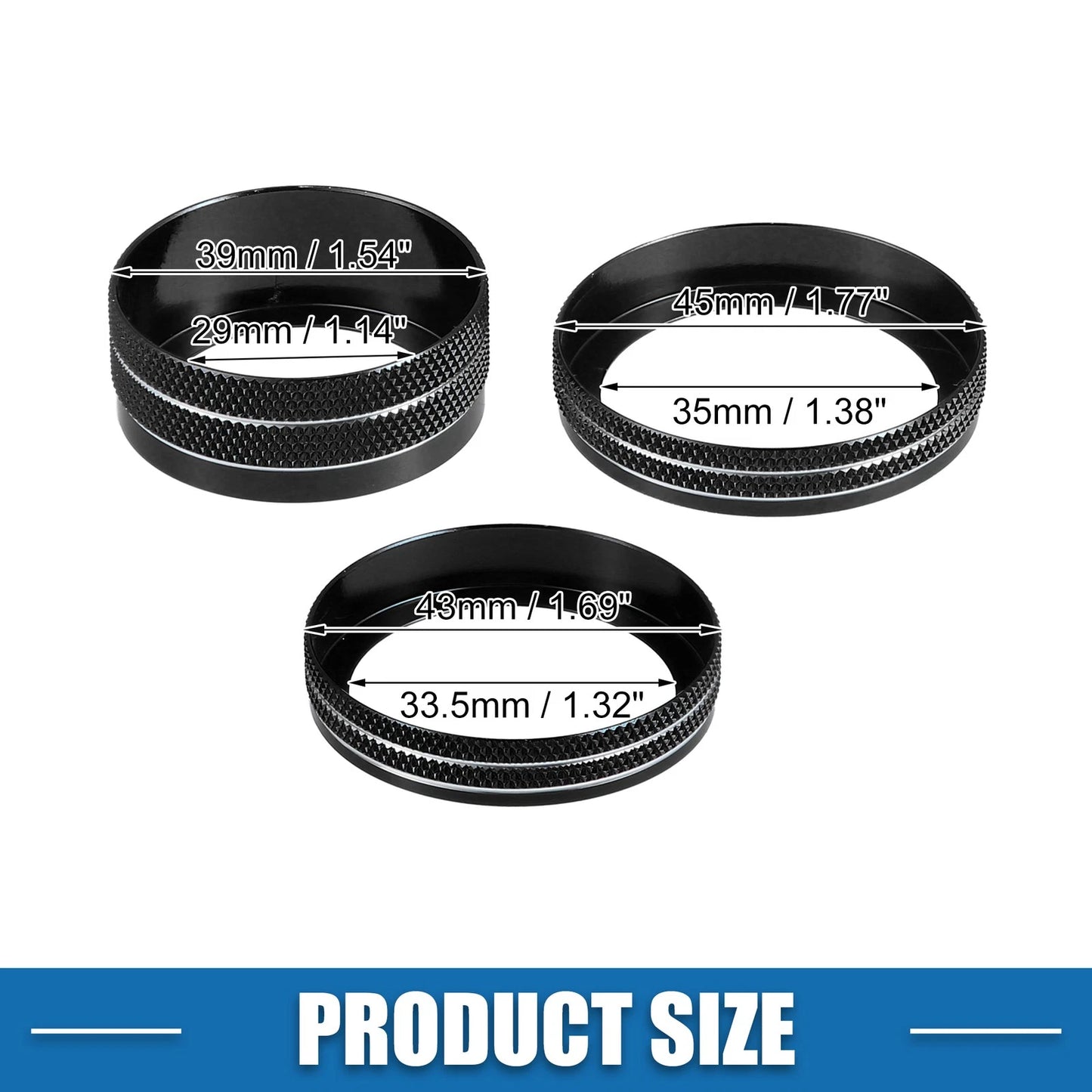 Air Conditioner Headlight Switch Knob for Jeep Wrangler Black (Set of 4)