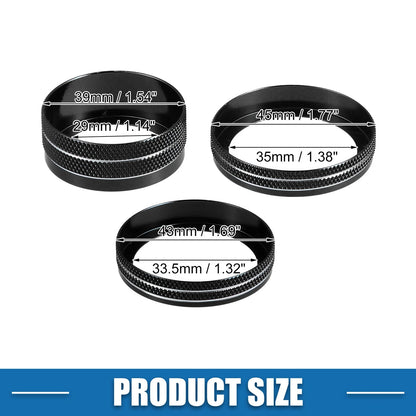 Air Conditioner Headlight Switch Knob for Jeep Wrangler Black (Set of 4)