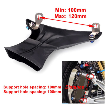 Black Duct Mounting Kit Brake System Air Cooling Cover for BMW S1000RR R1250GS