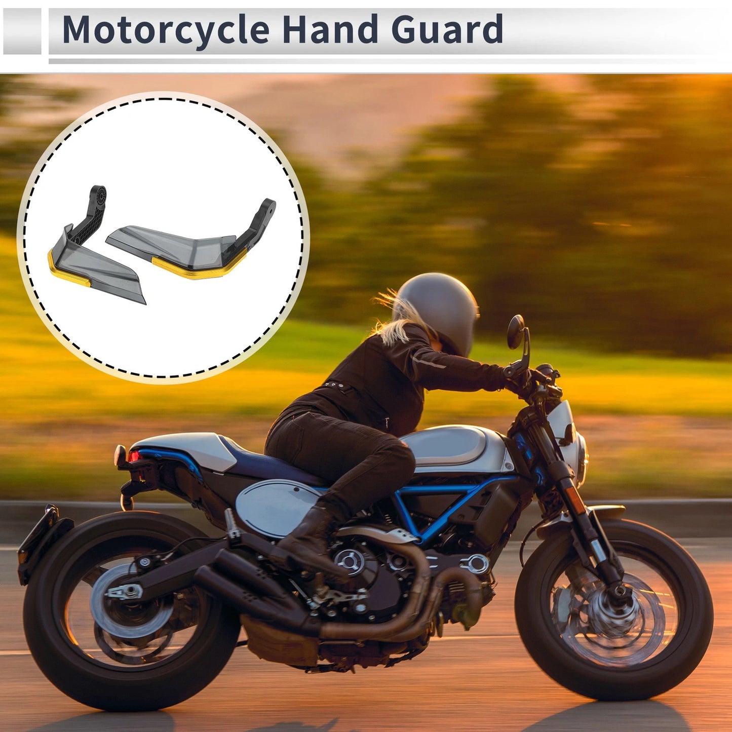 1 Set Hand Guard Knuckle Guard Protector CNC Aluminum Alloy for Motorcycles