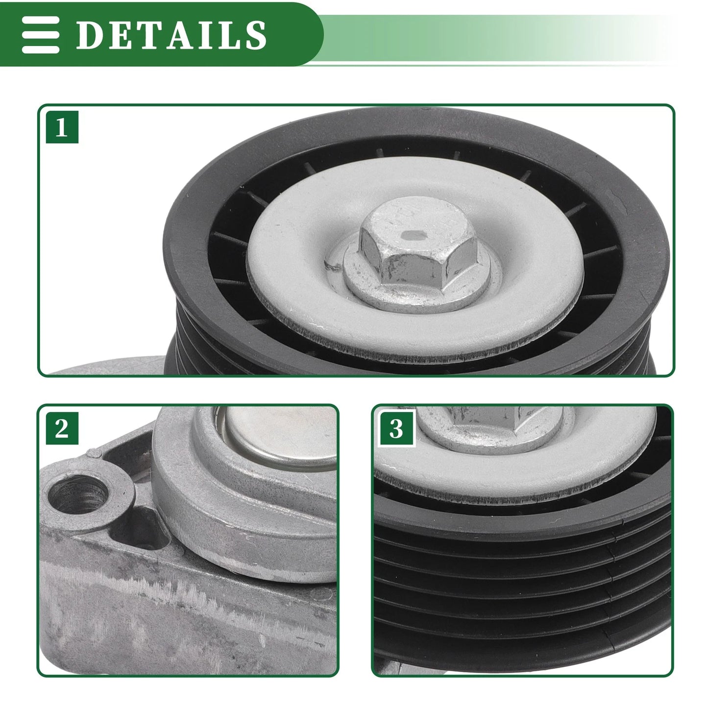 Engine Belt Tensioner Pulley Assembly for Chevrolet SS (2014 - 2017)