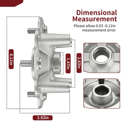 Front Wheel Hub for Yamaha Bruin 350 (2004–2006)