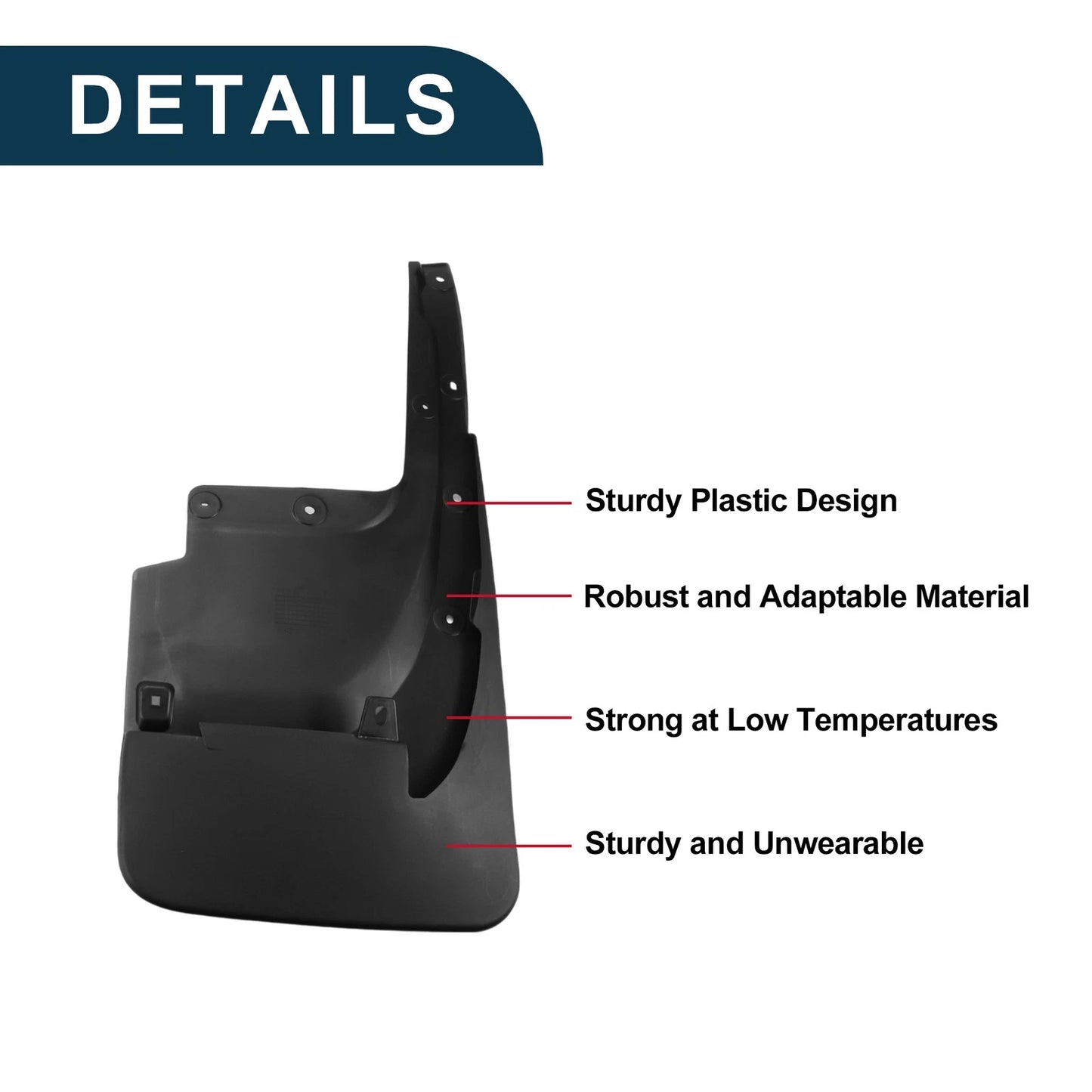 Mud Flaps for Toyota Land Cruiser LC200 (2016-2020)