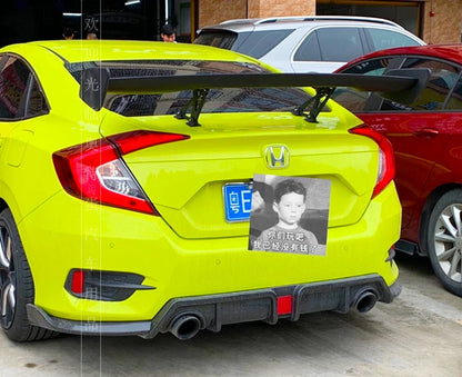 Rear Spoiler Wing Bracket for Honda Civic 2016-2021 GT Style ABS Unpainted