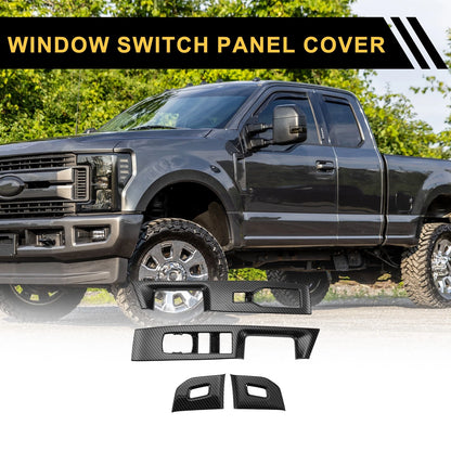 Front Door Window Switch Panel Cover Trim for Ford F-150 (2021-2024)