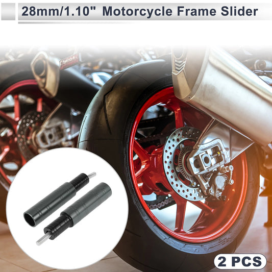 10.5mm Aluminum Alloy Motorcycle Slider Frame Bolt 2 x Titanium Tone for Make Model