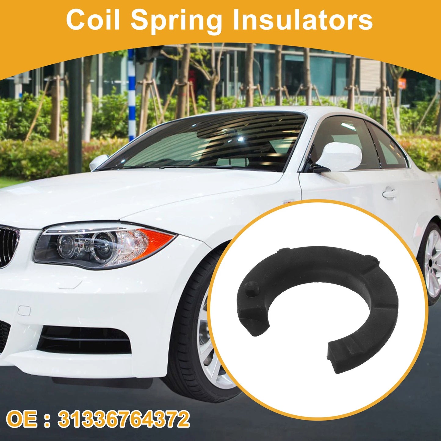 Coil Spring Insulator for BMW 128i (2008-2013) Rubber 1 Pc