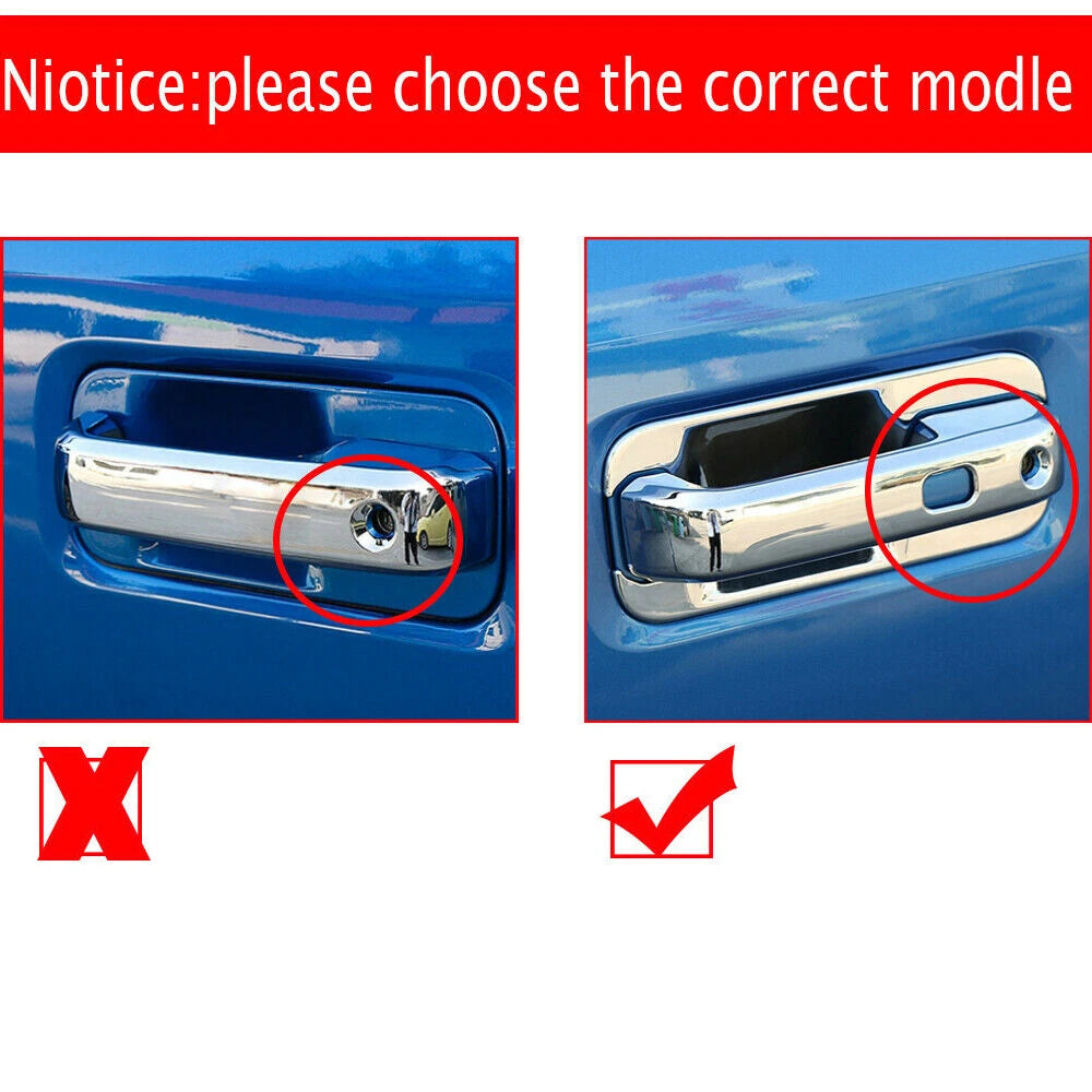 Carbon Fiber ABS Side Rearview Mirror & Door Handle Trim for Ford F150 (2015–2020)