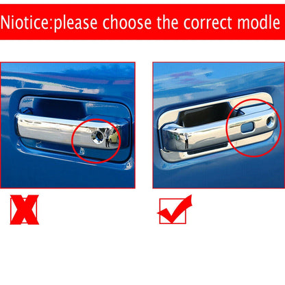 Carbon Fiber ABS Side Rearview Mirror & Door Handle Trim for Ford F150 (2015–2020)