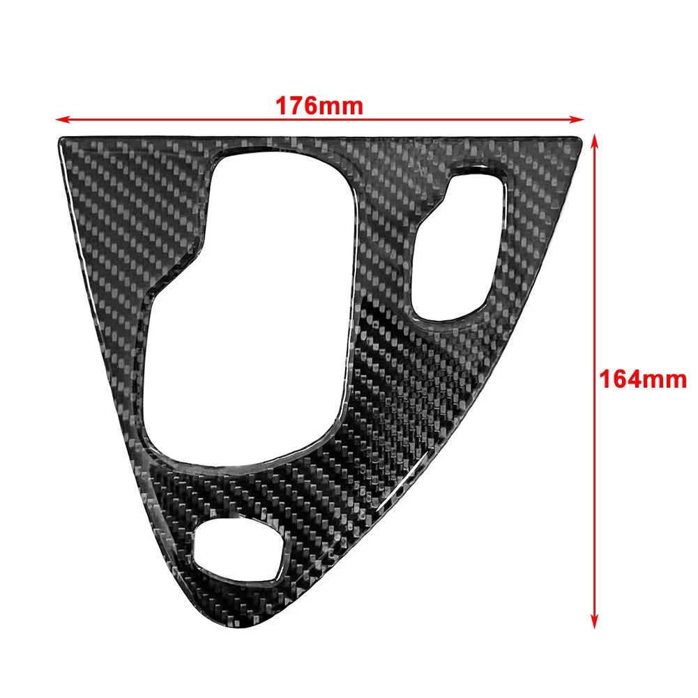 RHD Carbon Fiber Gear Shift Panel Cover Trim for BMW 6 Series (2004-2010)