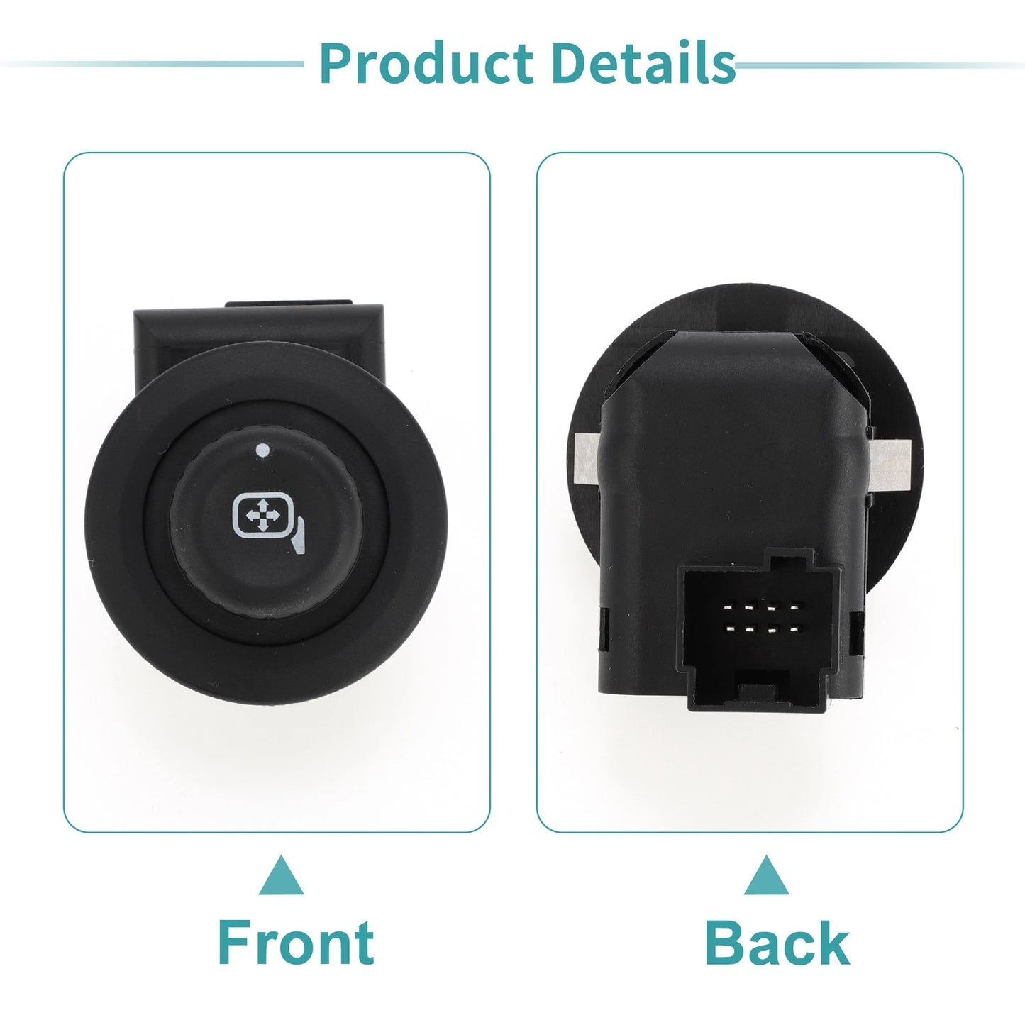 Black Car Mirror Switch for Ford E-150, E-250 (2009-2014)