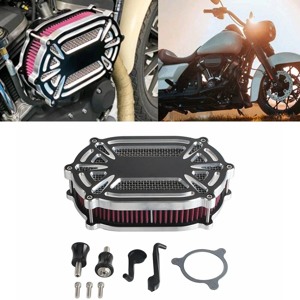 Air Cleaner Intake Filter Kit for Harley Touring FLTR (2017-2023) Softail (2018-UP)