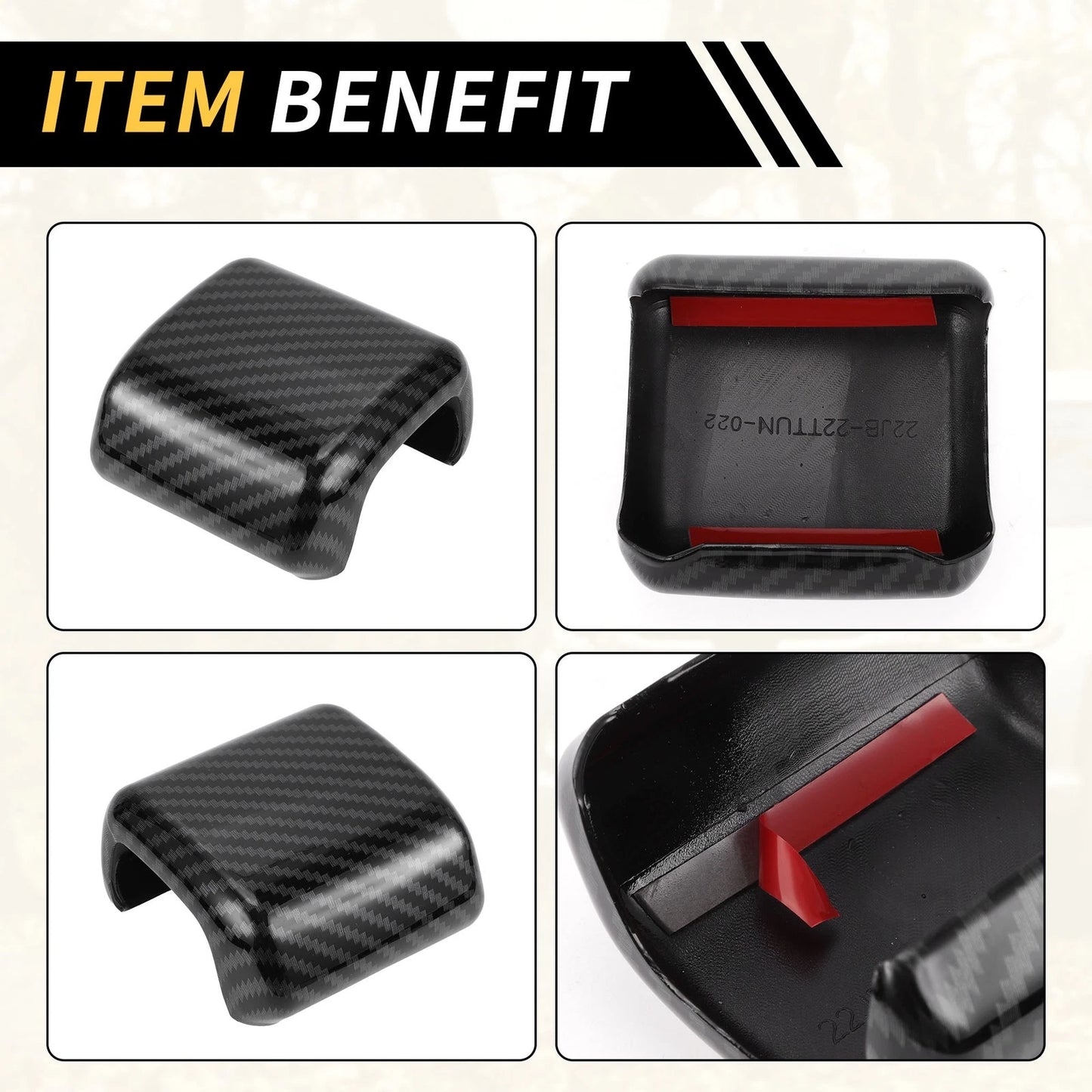 Carbon Fiber Gear Shift Knob Cover Trim for Toyota Tundra (2022-2024)