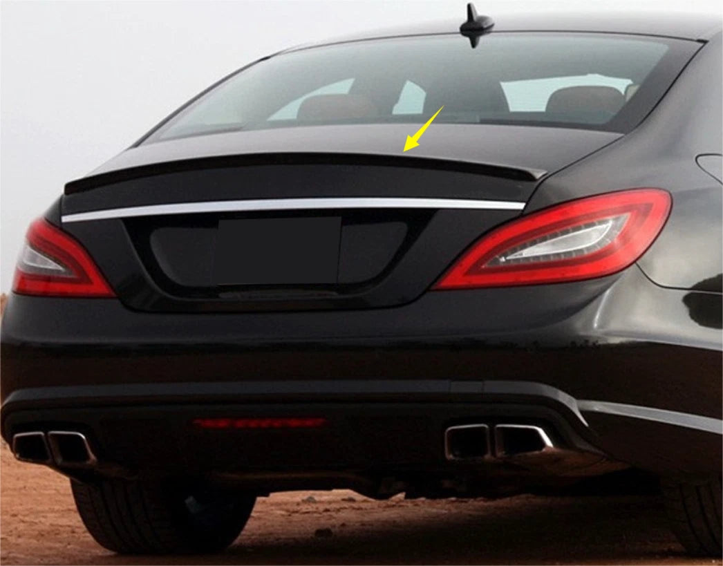 Rear Trunk Spoiler Wing for Mercedes-Benz CLS Class W218 (2012-2017) Glossy Black