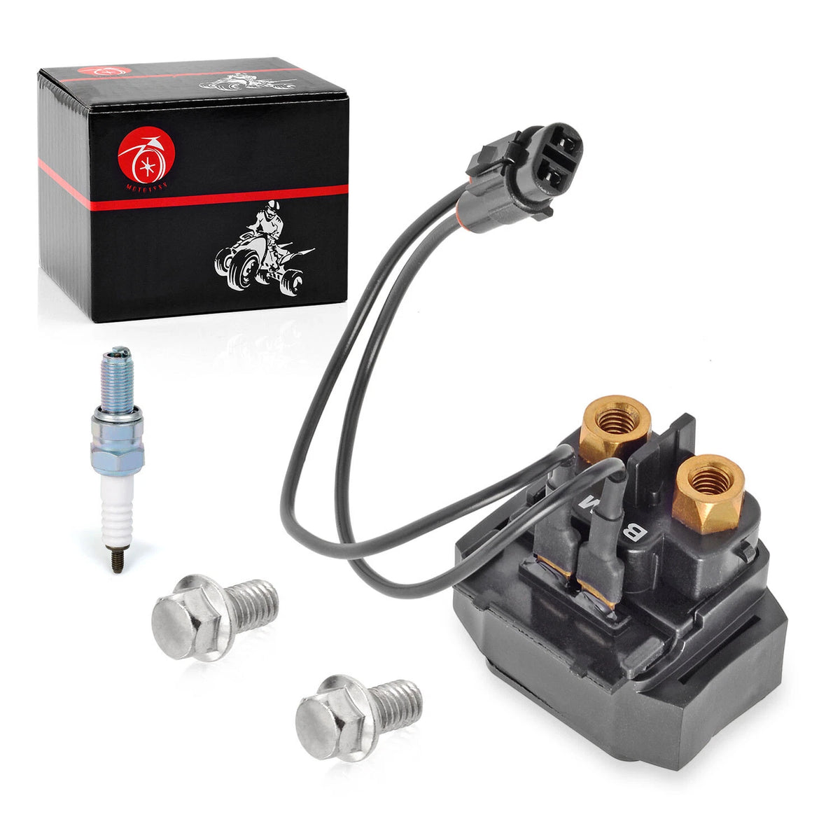 Starter Relay & Spark Plug for Yamaha Grizzly 600 YFM600 (1999-2001)