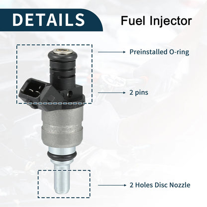 Fuel Injector for BMW 325i 325xi 2001-2005 2.5L Black 1 x Piece