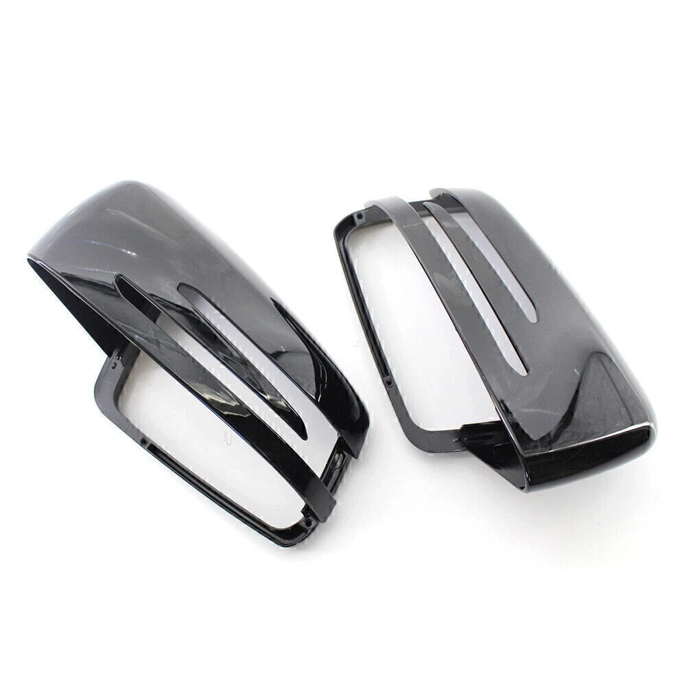 Gloss Black Rearview Mirror Covers for Mercedes Benz E/C/S W212 W204 W221 (N/A)