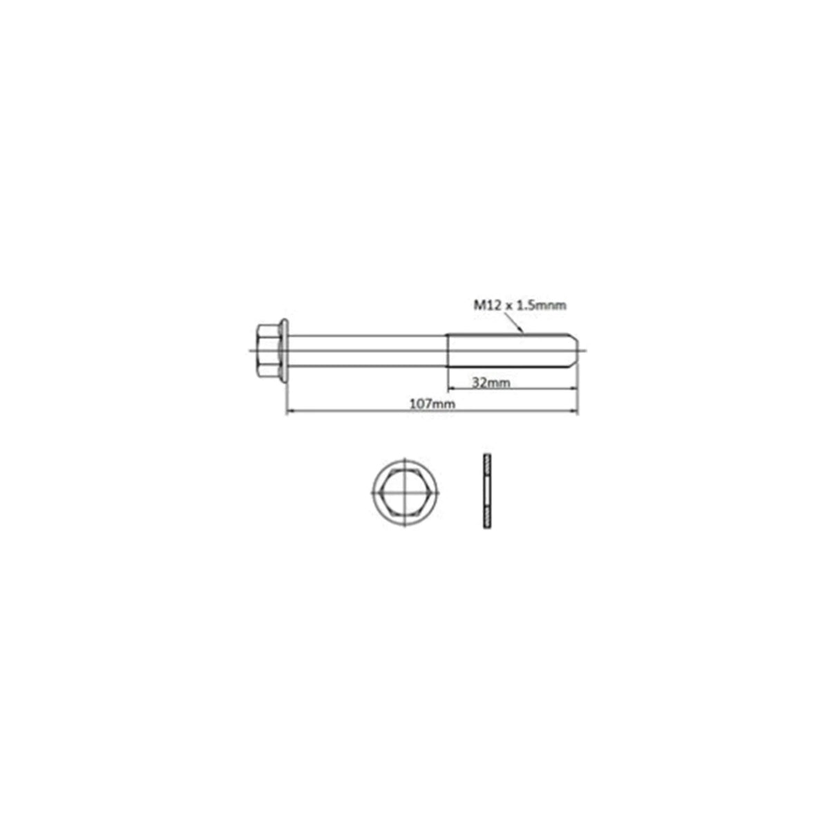 Cylinder Head Bolt Set 4cyl 2.0L/2.2L for Mazda 626 GC/GD/GV (1983 - 1997)
