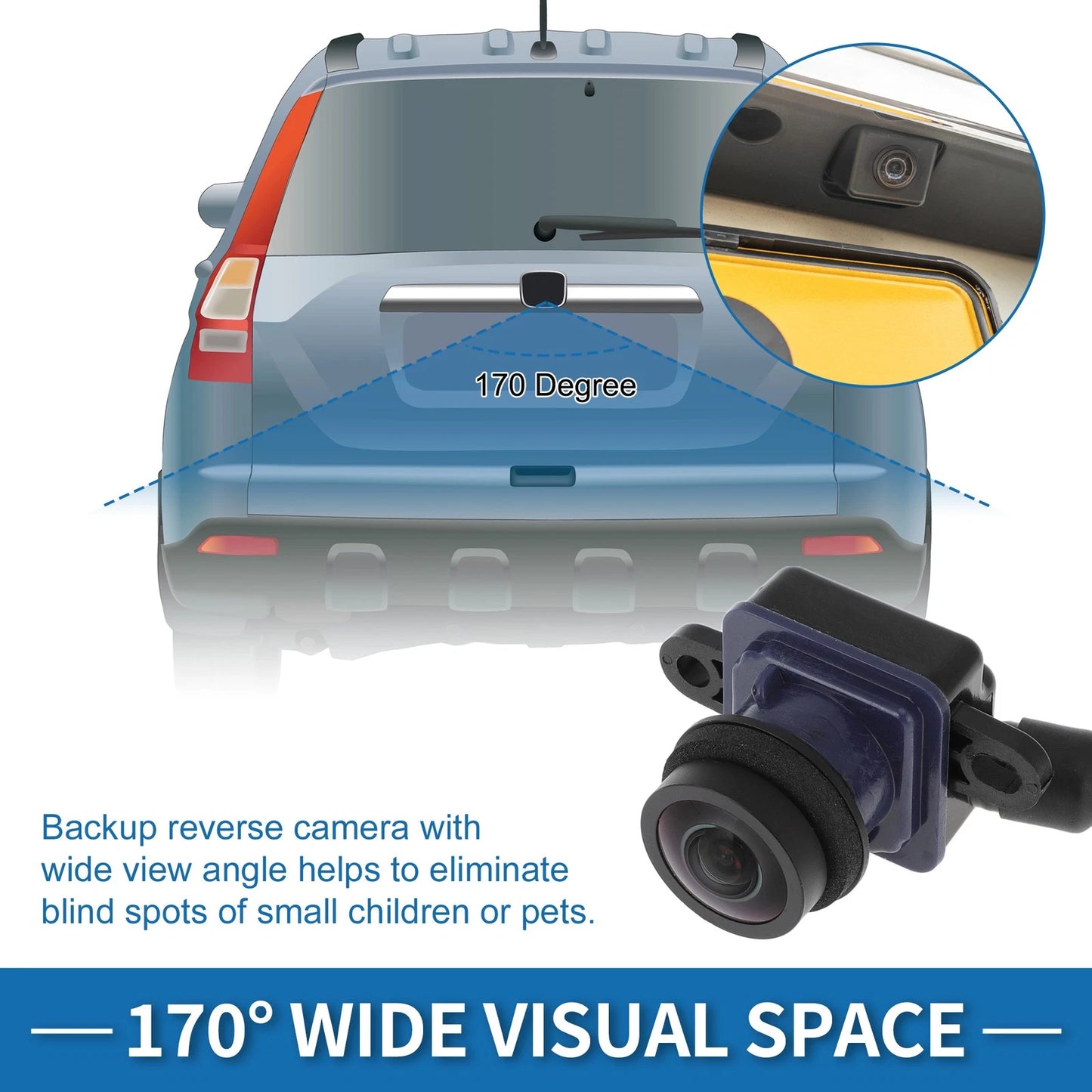 Rear View Park Assist Backup Camera for Dodge Dart (2013 - 2016)