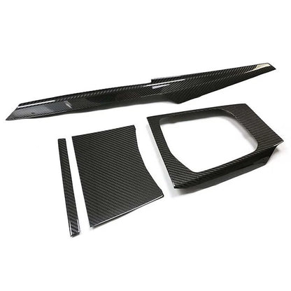 Carbon Fiber Console Dashboard Gear Shift Panel Trim for BMW G80 G82 G87 M3 M4M2
