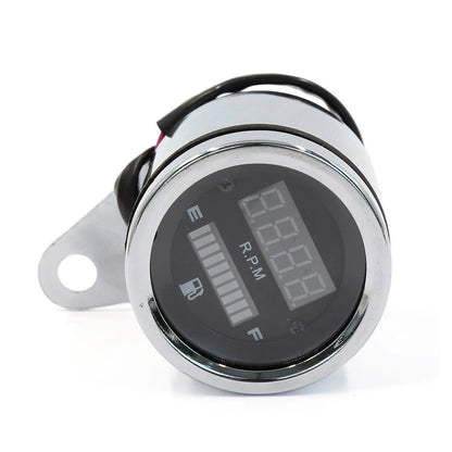 Digital Dual LED Speedometer Tachometer Gas Fuel Gauge for Motorcycle