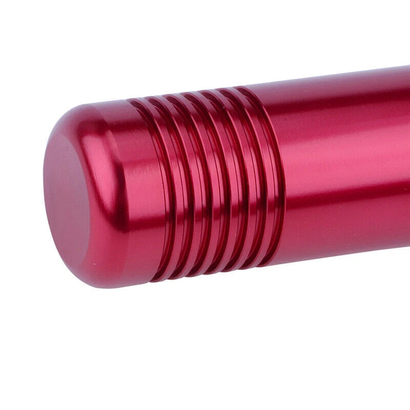 Universal Aluminum Manual Car Gear Shift Knob for Auto - Red (Fits Most Models)