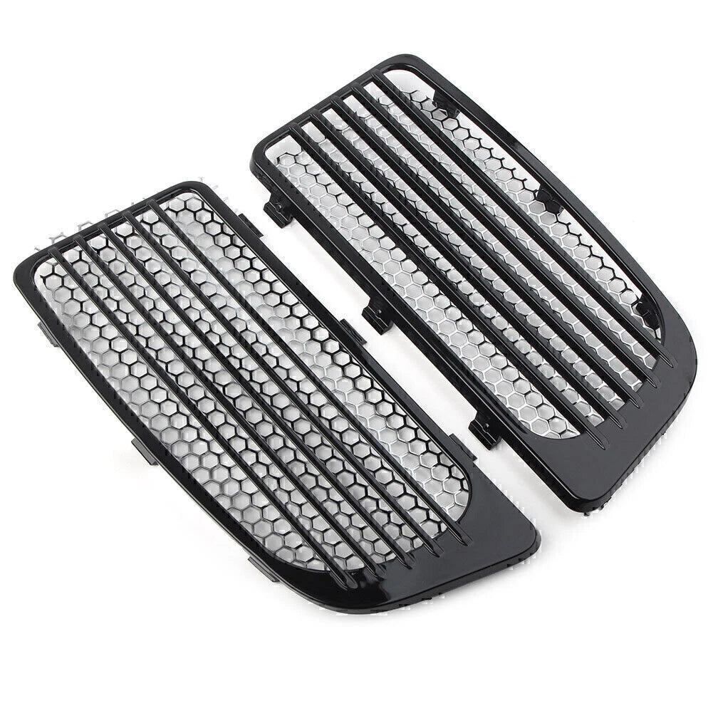 Black Lower Fairing Radiator Screen Guard Grills for Harley Touring (14-20)