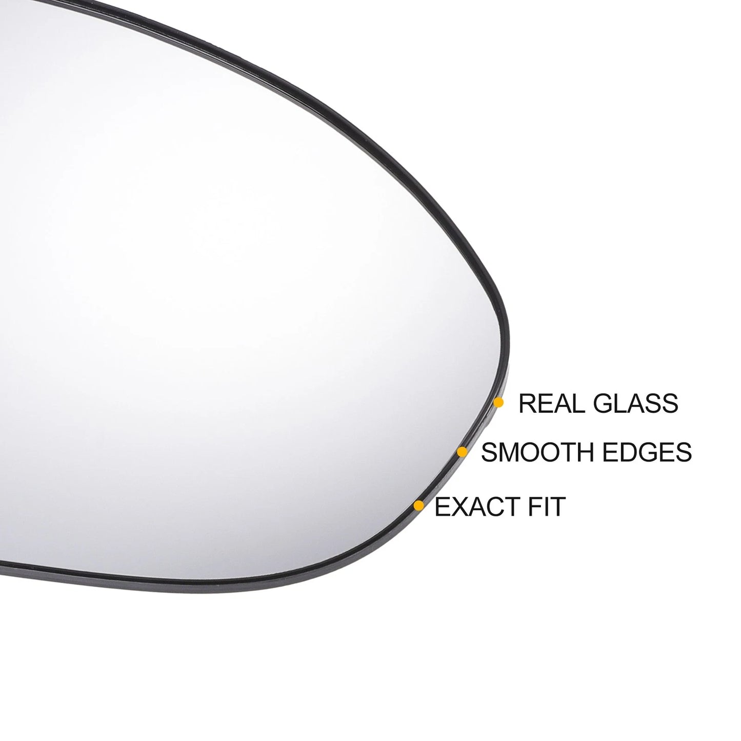Right Side Mirror Glass w/ Backing Plate for Mazda 2 3 (2010-2014)