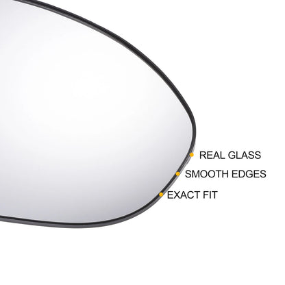 Right Side Mirror Glass w/ Backing Plate for Mazda 2 3 (2010-2014)