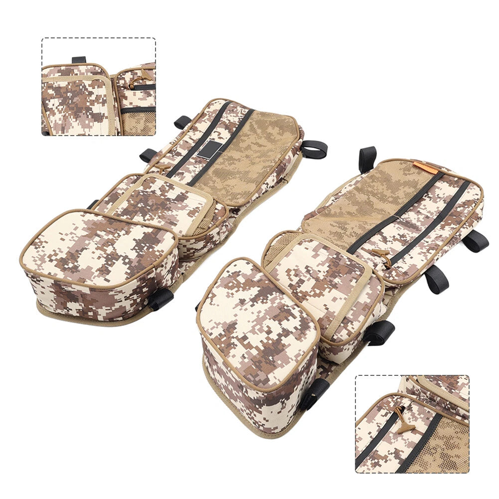 Front Side Door Storage Bags with Knee Pad for Can-Am Maverick X3 (2017-24)