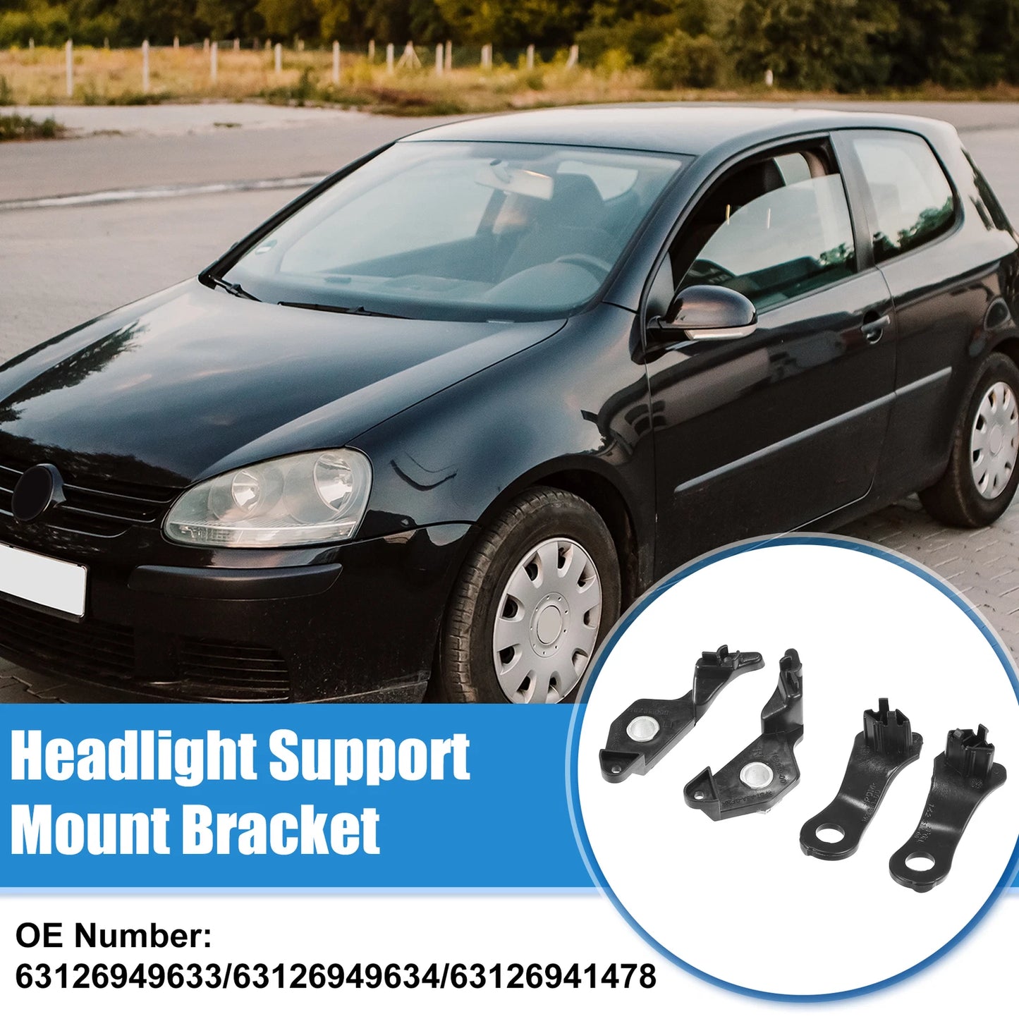 Headlight Support Mount Bracket for BMW 525xi (2006-2007)