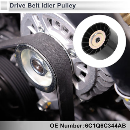 Drive Belt Idler Pulley for Ford Transit (2006-2014) - Black 1 Pc