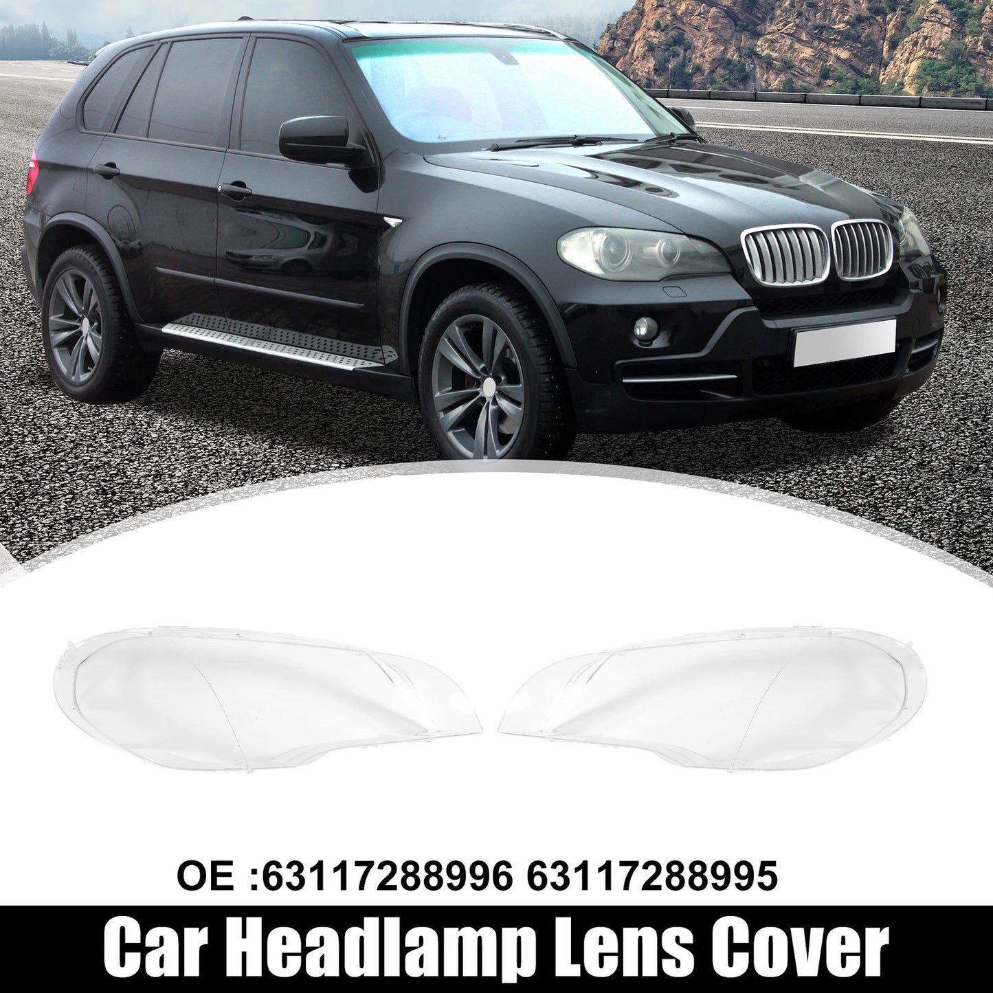 Front Headlight Lens Cover for BMW X5 E70 (2007-2013)