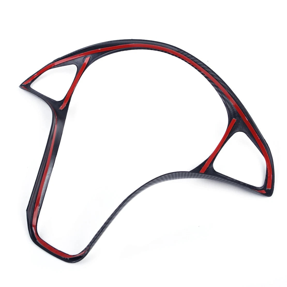 Carbon Fiber Steering Wheel Cover Trim for Benz C-Class W205, GLC X253