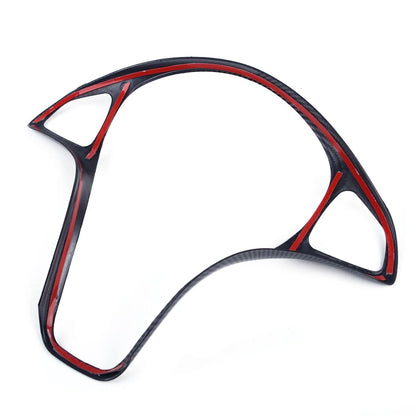 Carbon Fiber Steering Wheel Cover Trim for Benz C-Class W205, GLC X253