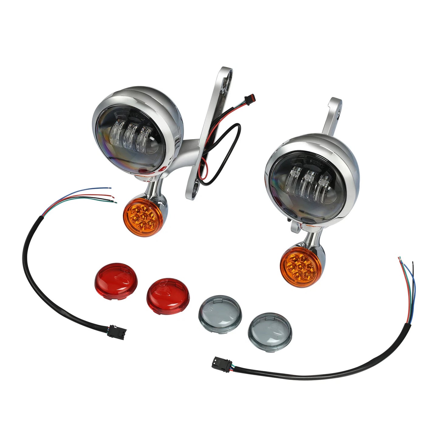 Fog Turn Signal Light Brackets for Harley Road Electra Glide (1994-2024)