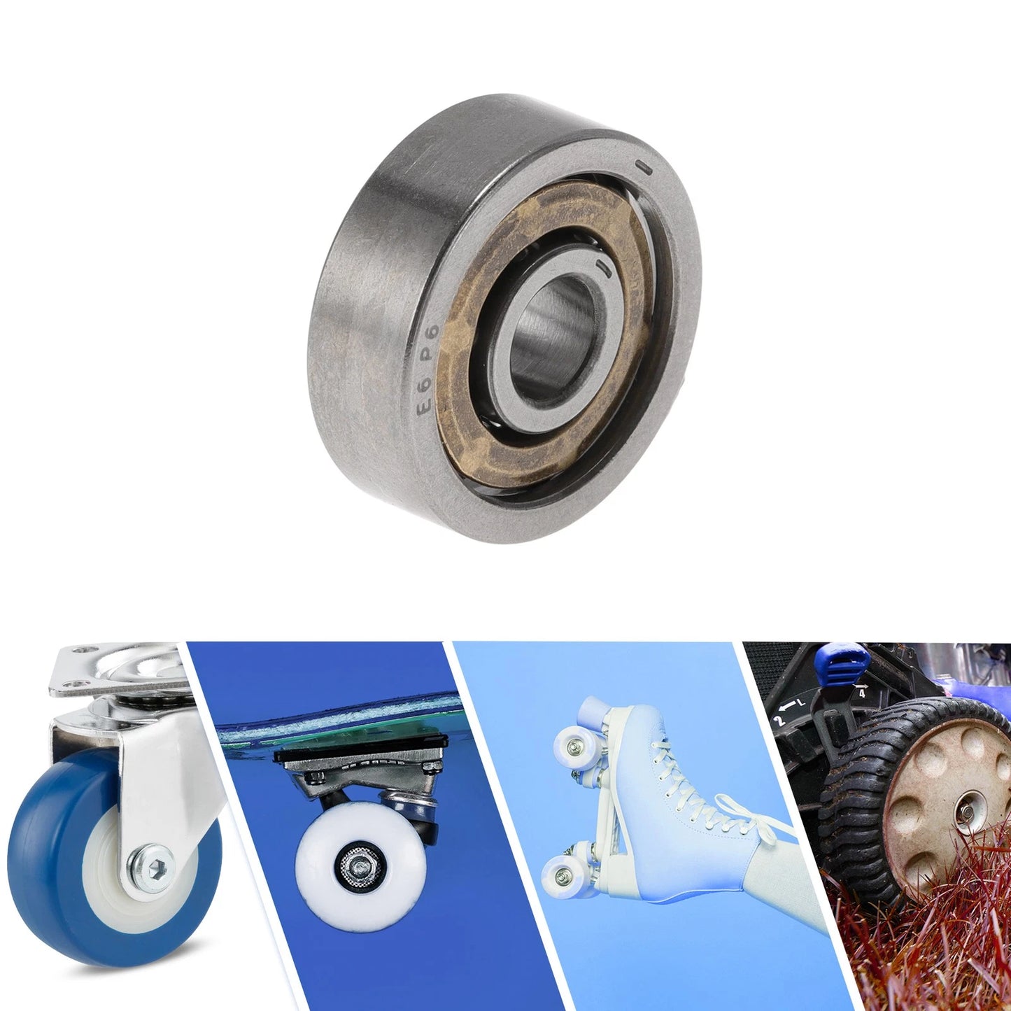6x21x7mm Deep Groove Ball Bearings for Scooter Skateboard Wheel