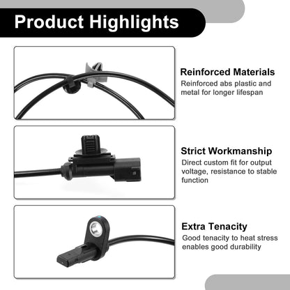 Front Left ABS Wheel Speed Sensor for Ford Fiesta (2014-2019)