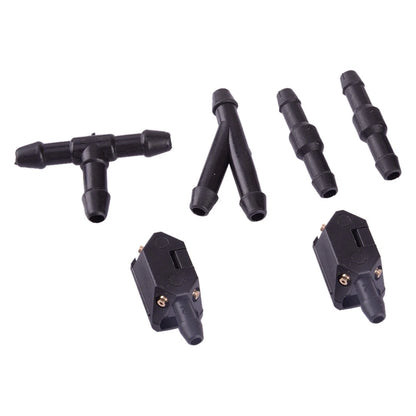 7 x Car Windshield Washer Nozzles & Hose Repair Kit for Various Models