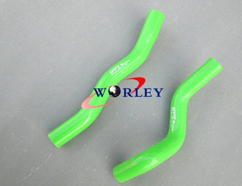 Aluminum Radiator & Green Silicone Hose for Kawasaki KFX450 KFX450R (2008-2012)