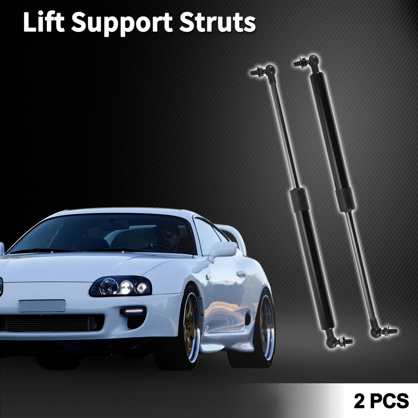 Bonnet Lift Supports 2 x Gas Springs for Toyota Supra JZA70 Coupe (1986-1993)