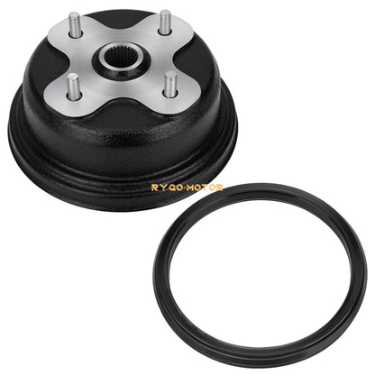 Rear Brake Drum w/Seal for Yamaha Kodiak 400 YFM400FW Grizzly 600 YFM600 (1993–99)