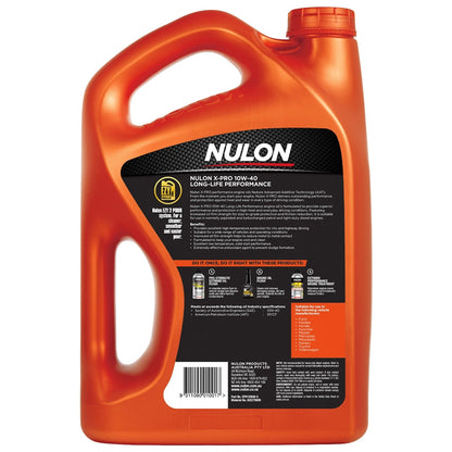 5L NULON X-PRO 10W-40 Long-Life Engine Oil for Performance Vehicles