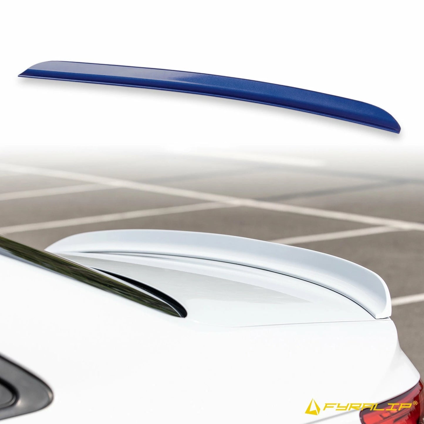 Boot Lip Spoiler for Mercedes W124 Sedan Blue (1985-1995)