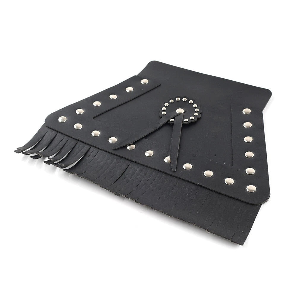 PU Leather Rear Fender Mud Flap Cover for Harley Motorcycle