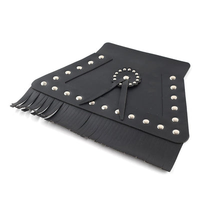 PU Leather Rear Fender Mud Flap Cover for Harley Motorcycle