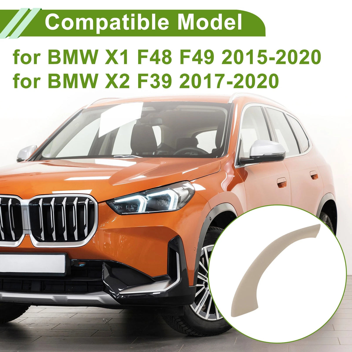 Door Handle Pull Trim Cover for BMW X1 F48 F49 (2015-2020) Beige